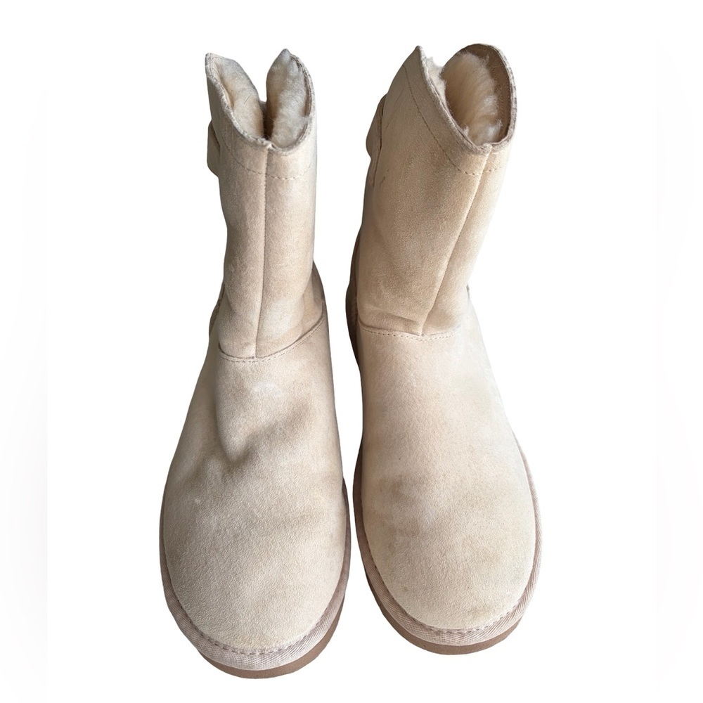 UGG Women's Short Shearling Boots in Sand - Picture 4 of 6